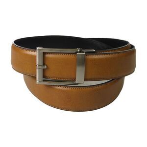 Tags Weekly Mens Faux Leather Belt, Brown, 48, DM